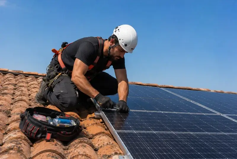 Maintenance et monitoring de panneaux solaires à Niedernai